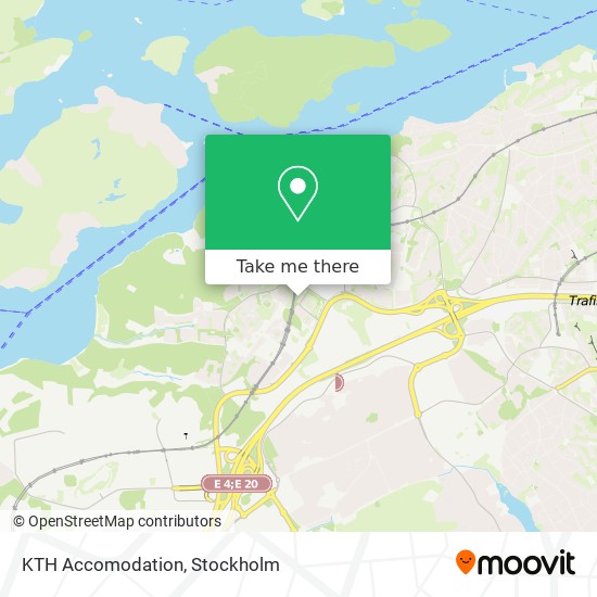 KTH Accomodation map