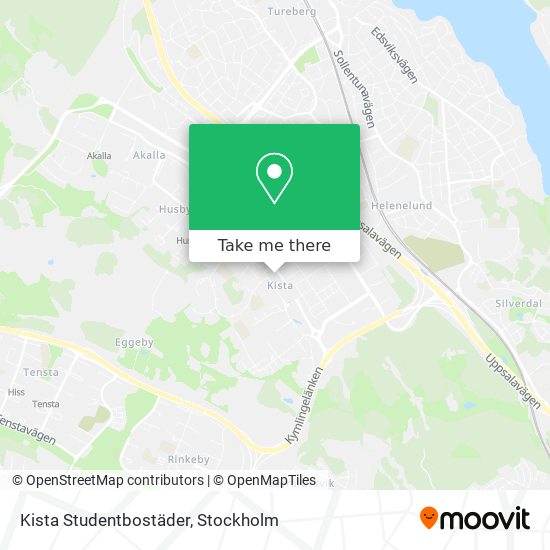 Kista Studentbostäder map