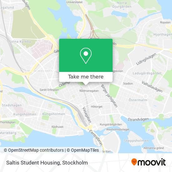 Saltis Student Housing map