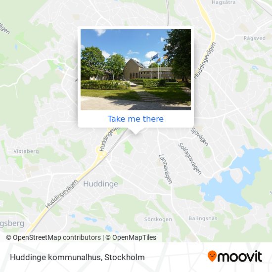 Huddinge kommunalhus map