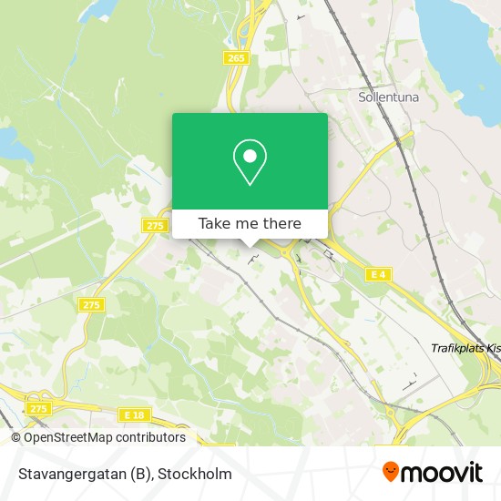 Stavangergatan (B) map