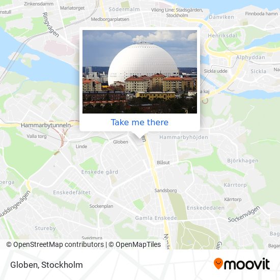 Globen map