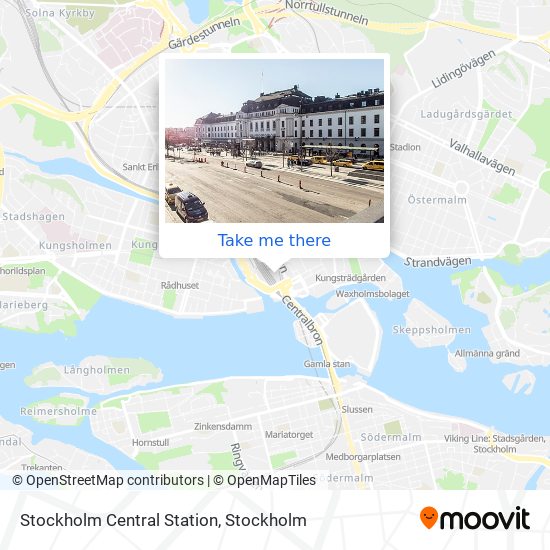 Stockholm Central Station map