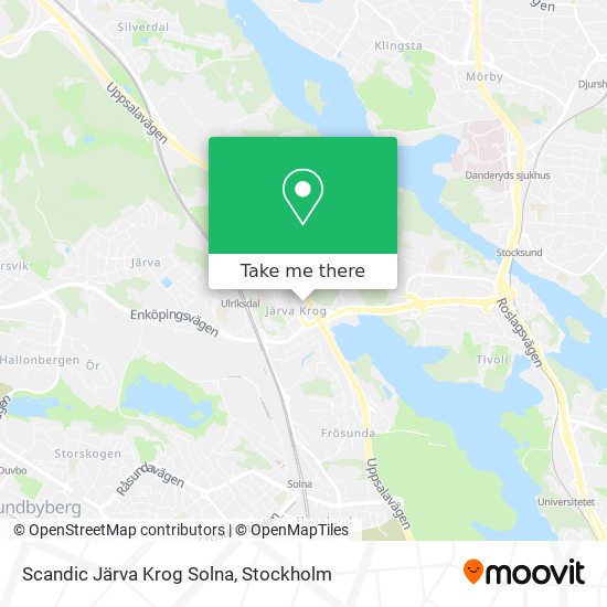 Scandic Järva Krog Solna map