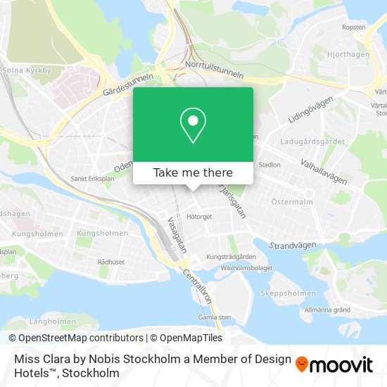 Miss Clara by Nobis Stockholm a Member of Design Hotels™ map