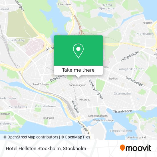 Hotel Hellsten Stockholm map