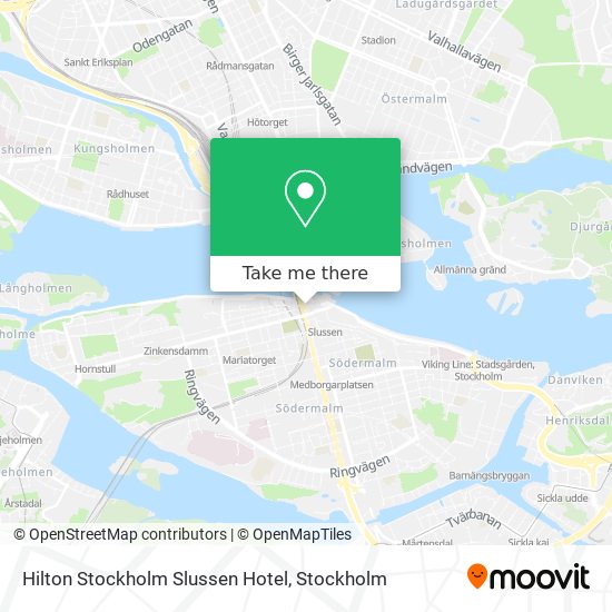 Hilton Stockholm Slussen Hotel map