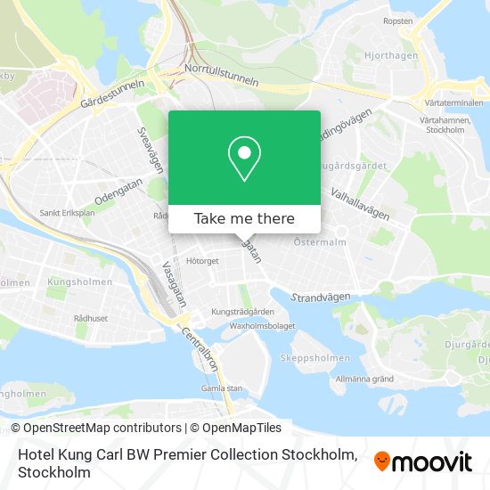 Hotel Kung Carl BW Premier Collection Stockholm map