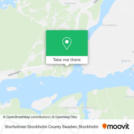 Storholmen Stockholm County Sweden map