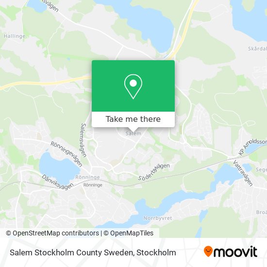 Salem Stockholm County Sweden map
