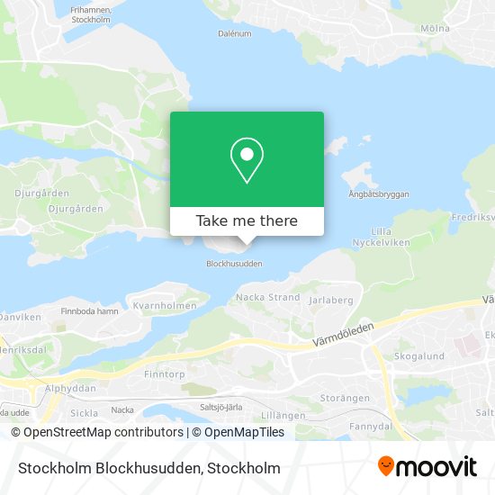 Stockholm Blockhusudden map