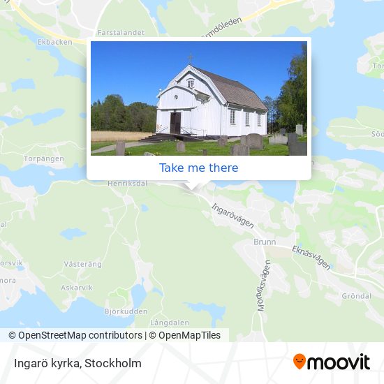 Ingarö kyrka map