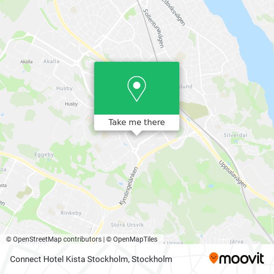 Connect Hotel Kista Stockholm map