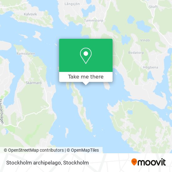 Stockholm archipelago map