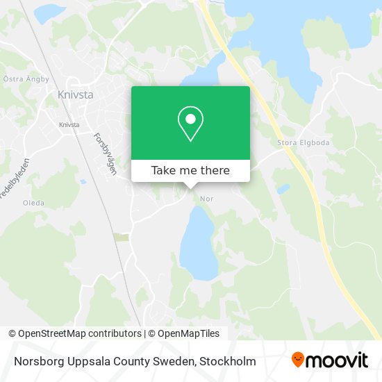 Norsborg Uppsala County Sweden map