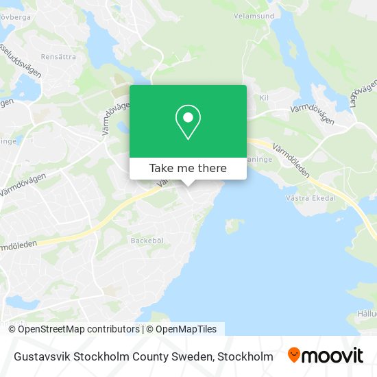 Gustavsvik Stockholm County Sweden map
