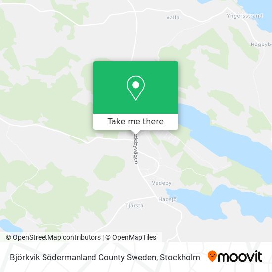 Björkvik Södermanland County Sweden map