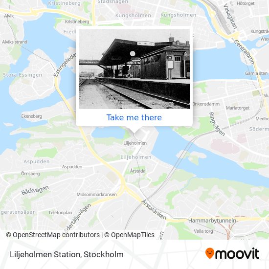 Liljeholmen Station map