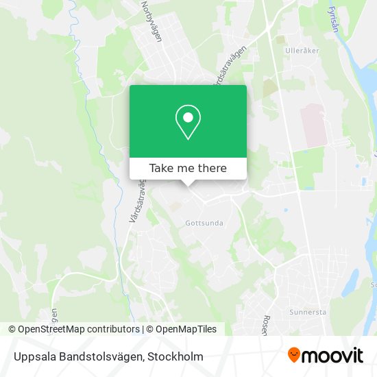Uppsala Bandstolsvägen map