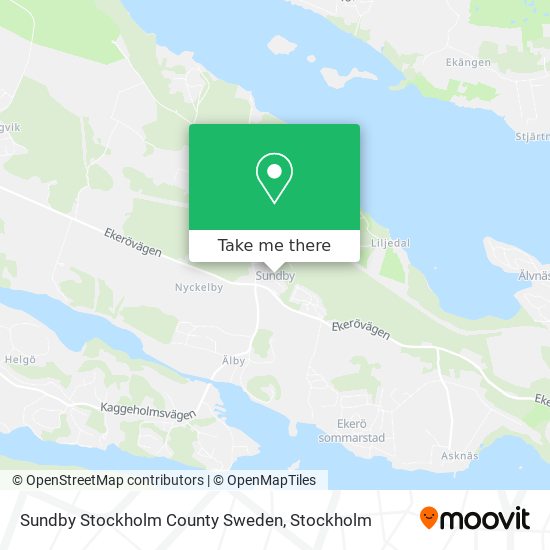 Sundby Stockholm County Sweden map