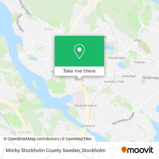 Mörby Stockholm County Sweden map