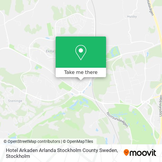 Hotel Arkaden Arlanda Stockholm County Sweden map