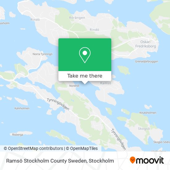 Ramsö Stockholm County Sweden map