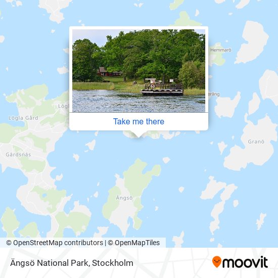 Ängsö National Park map