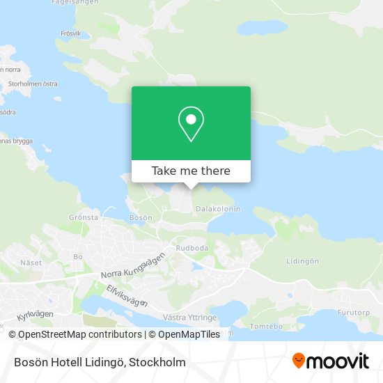 Bosön Hotell Lidingö map