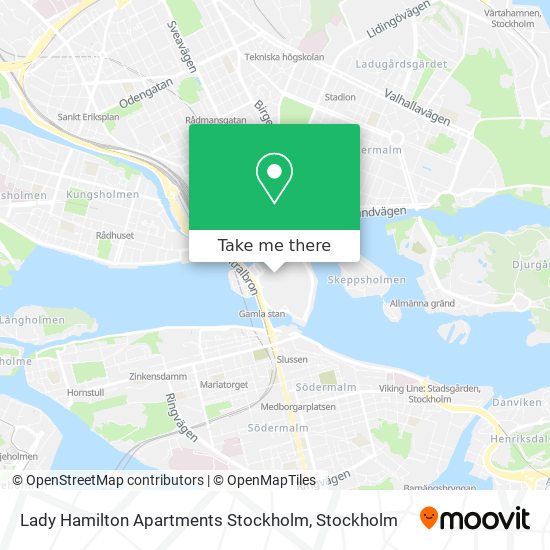 Lady Hamilton Apartments Stockholm map