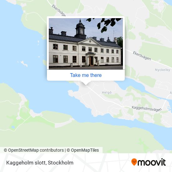 Kaggeholm slott map