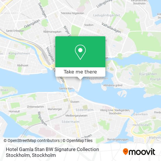 Hotel Gamla Stan BW Signature Collection Stockholm map