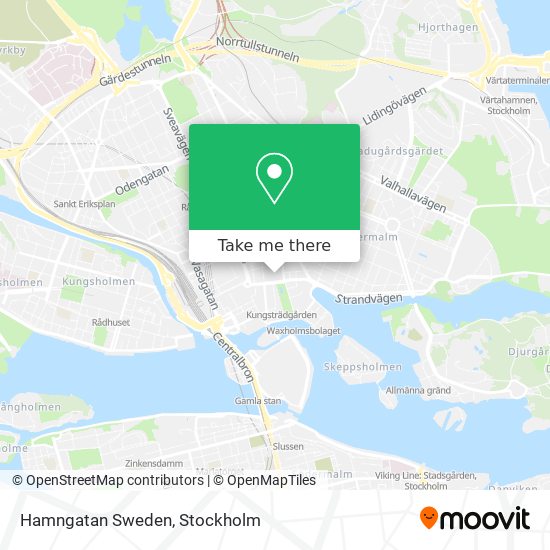 Hamngatan Sweden map