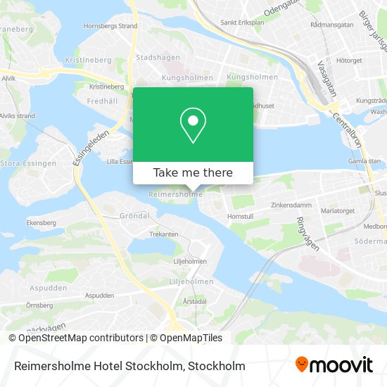 Reimersholme Hotel Stockholm map