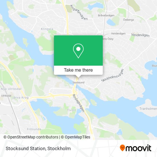 Stocksund Station map