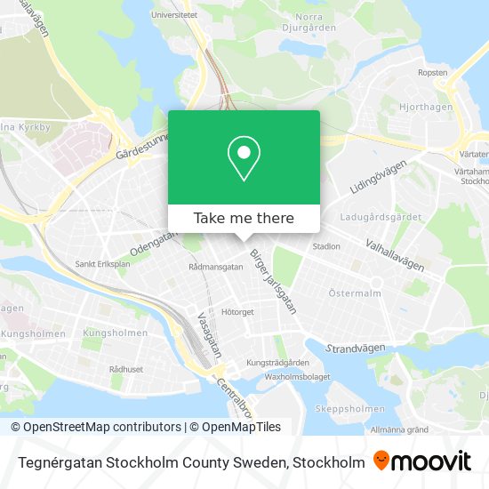 Tegnérgatan Stockholm County Sweden map