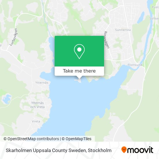 Skarholmen Uppsala County Sweden map