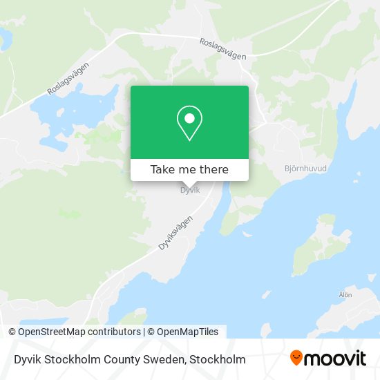 Dyvik Stockholm County Sweden map