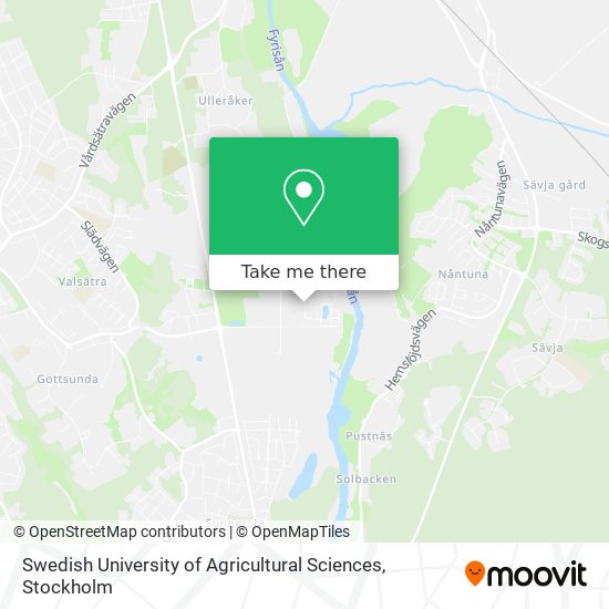 Swedish University of Agricultural Sciences map