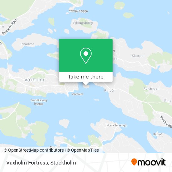 Vaxholm Fortress map