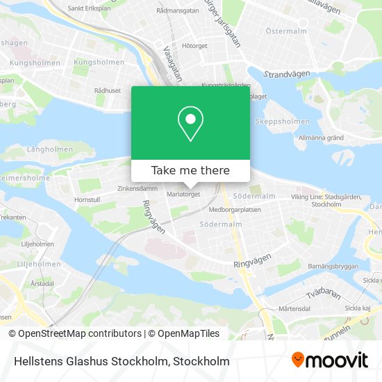 Hellstens Glashus Stockholm map