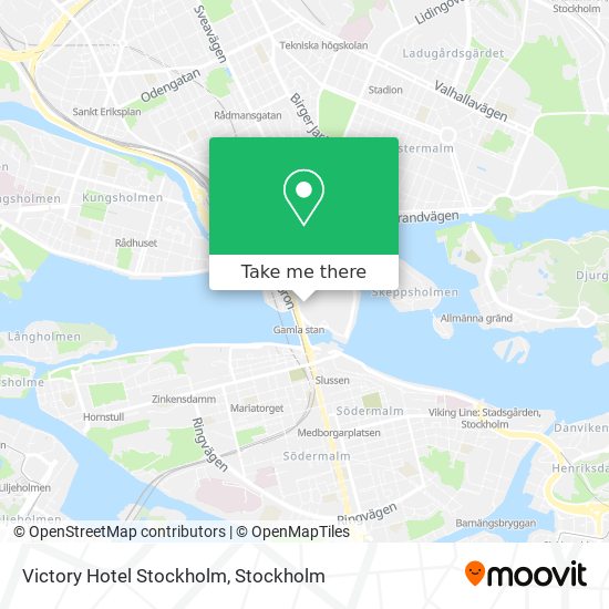 Victory Hotel Stockholm map