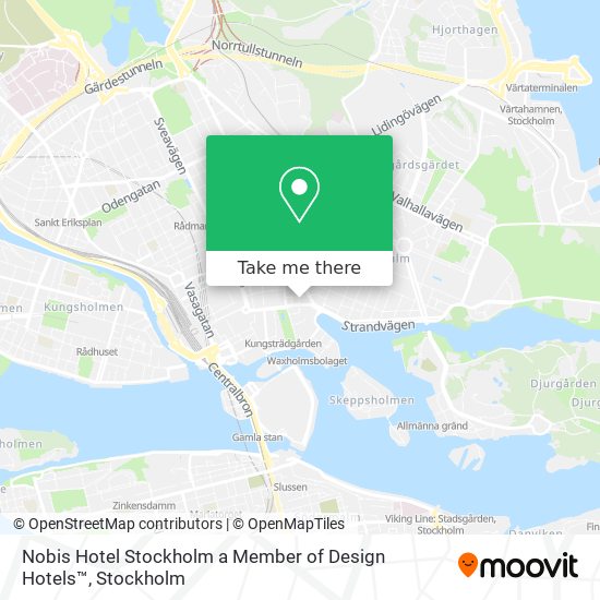 Nobis Hotel Stockholm a Member of Design Hotels™ map