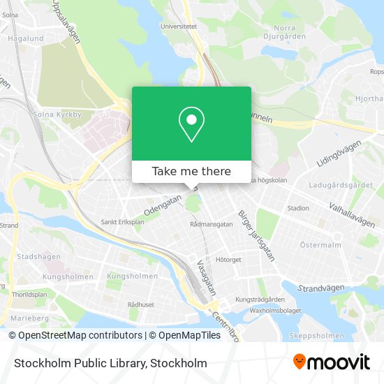 Stockholm Public Library map