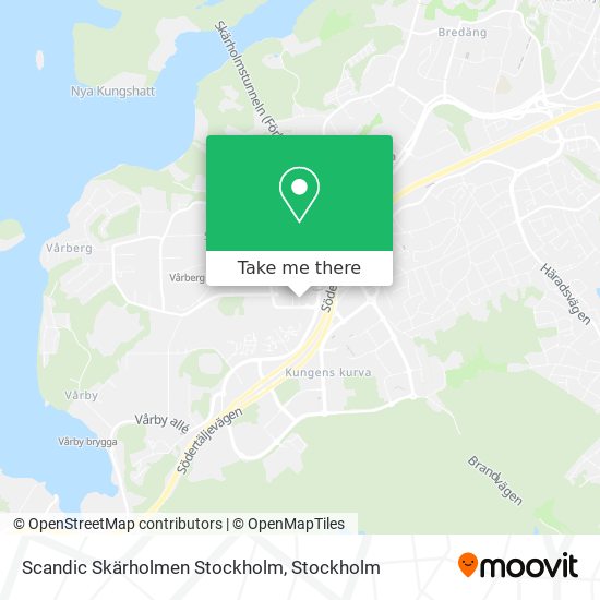 Scandic Skärholmen Stockholm map