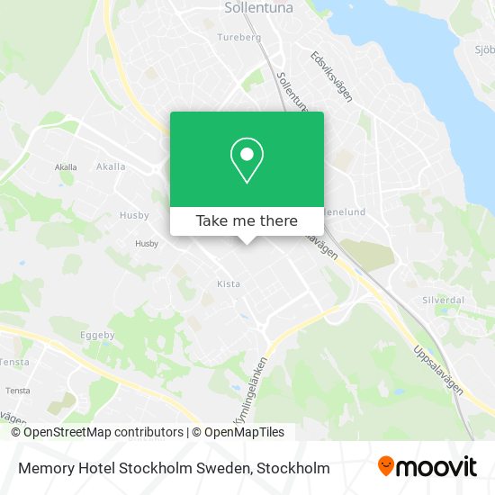 Memory Hotel Stockholm Sweden map