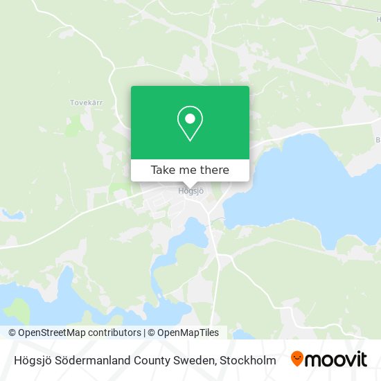 Högsjö Södermanland County Sweden map