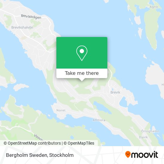 Bergholm Sweden map