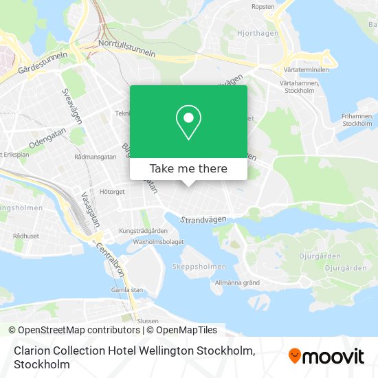 Clarion Collection Hotel Wellington Stockholm map