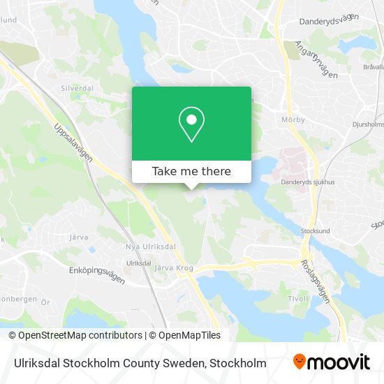 Ulriksdal Stockholm County Sweden map